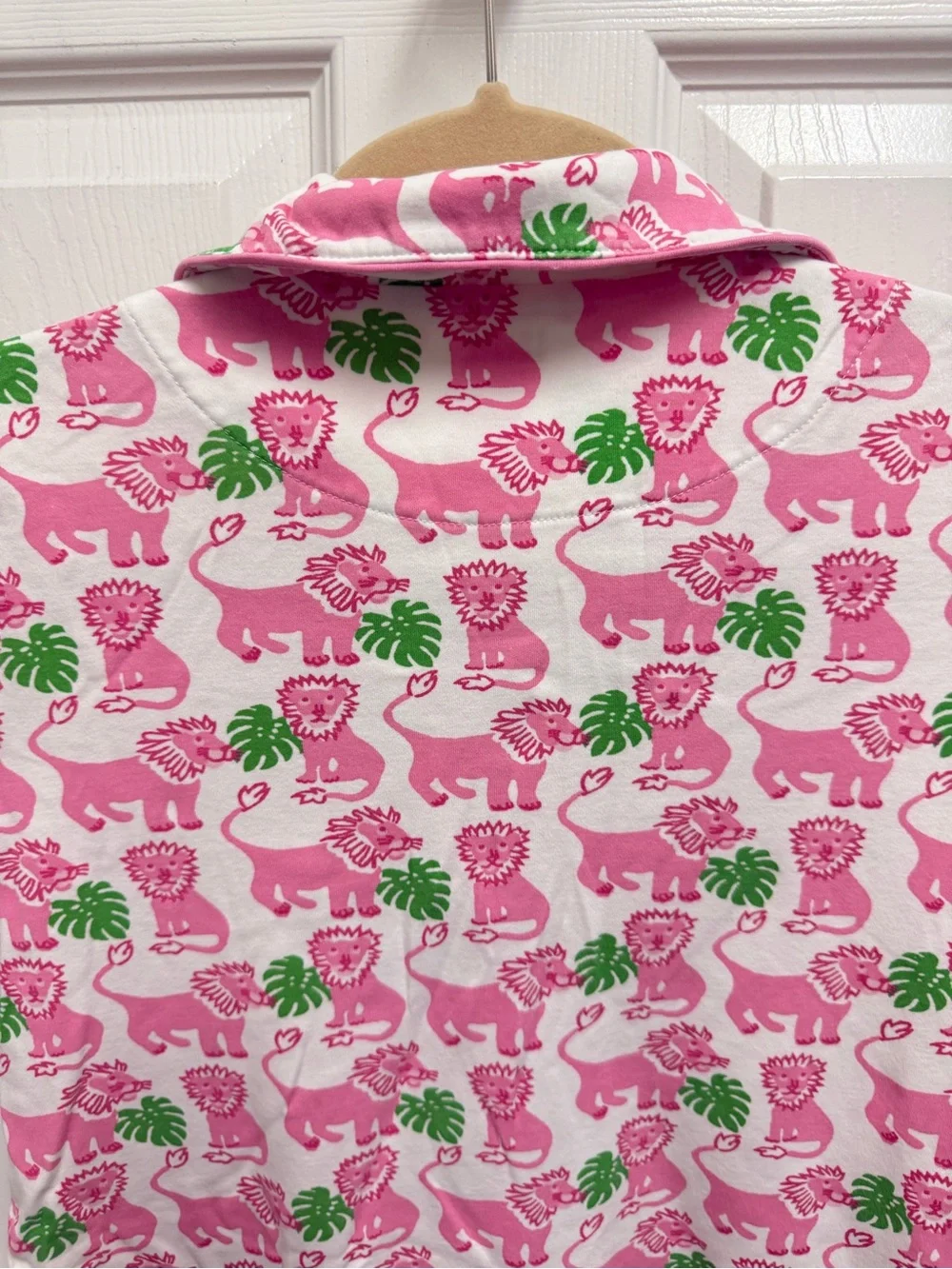 Roller Rabbit Pink Lion Pajama Top - Picture 7 of 9